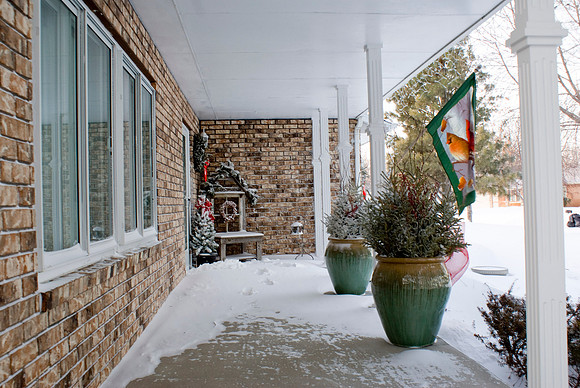Snow On The Front Porch