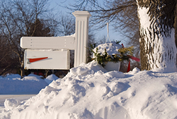 Our Mail Box Buried In Snow