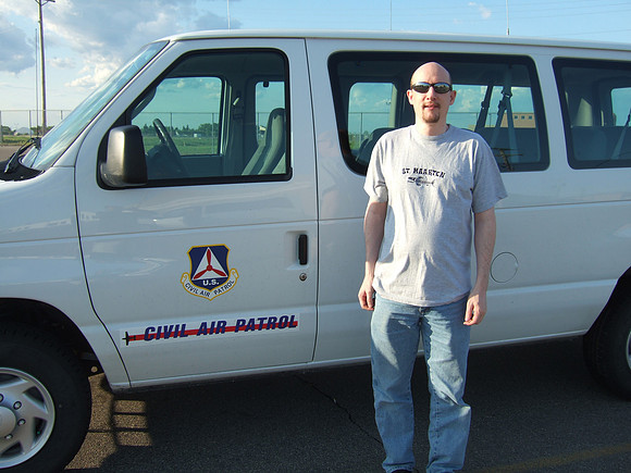 Craig Next To CAP Van