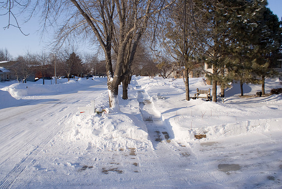 View North From The Top Of The Snowbank