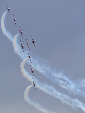 Snowbirds ' Canadian Snowgoose' Formation