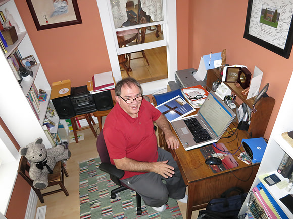 At Home In His Office