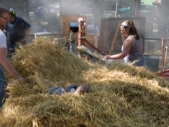 Boy Gets Thrown In The Hay