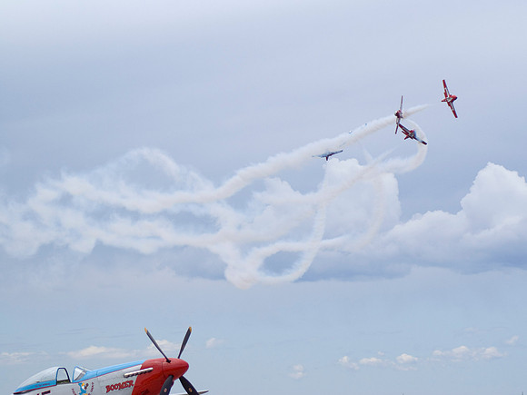 Snowbirds Cross Over Boomer