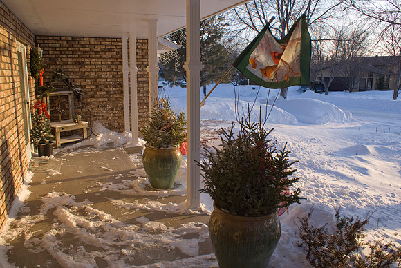Porch At Sunset